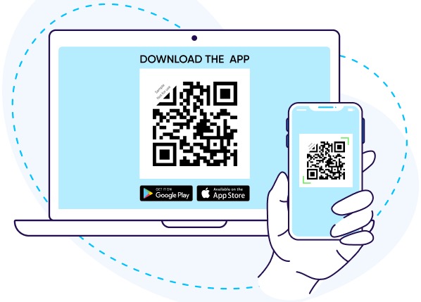 QR-to-app conversion example