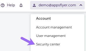 desde la cuenta, haz clic en el centro de seguridad Cropped.jpg