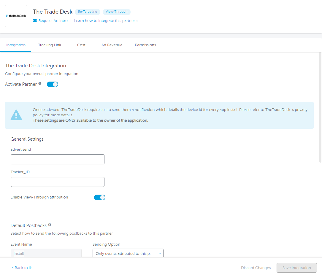 The Trade Desk Campaign Configuration In Appsflyer Help Center