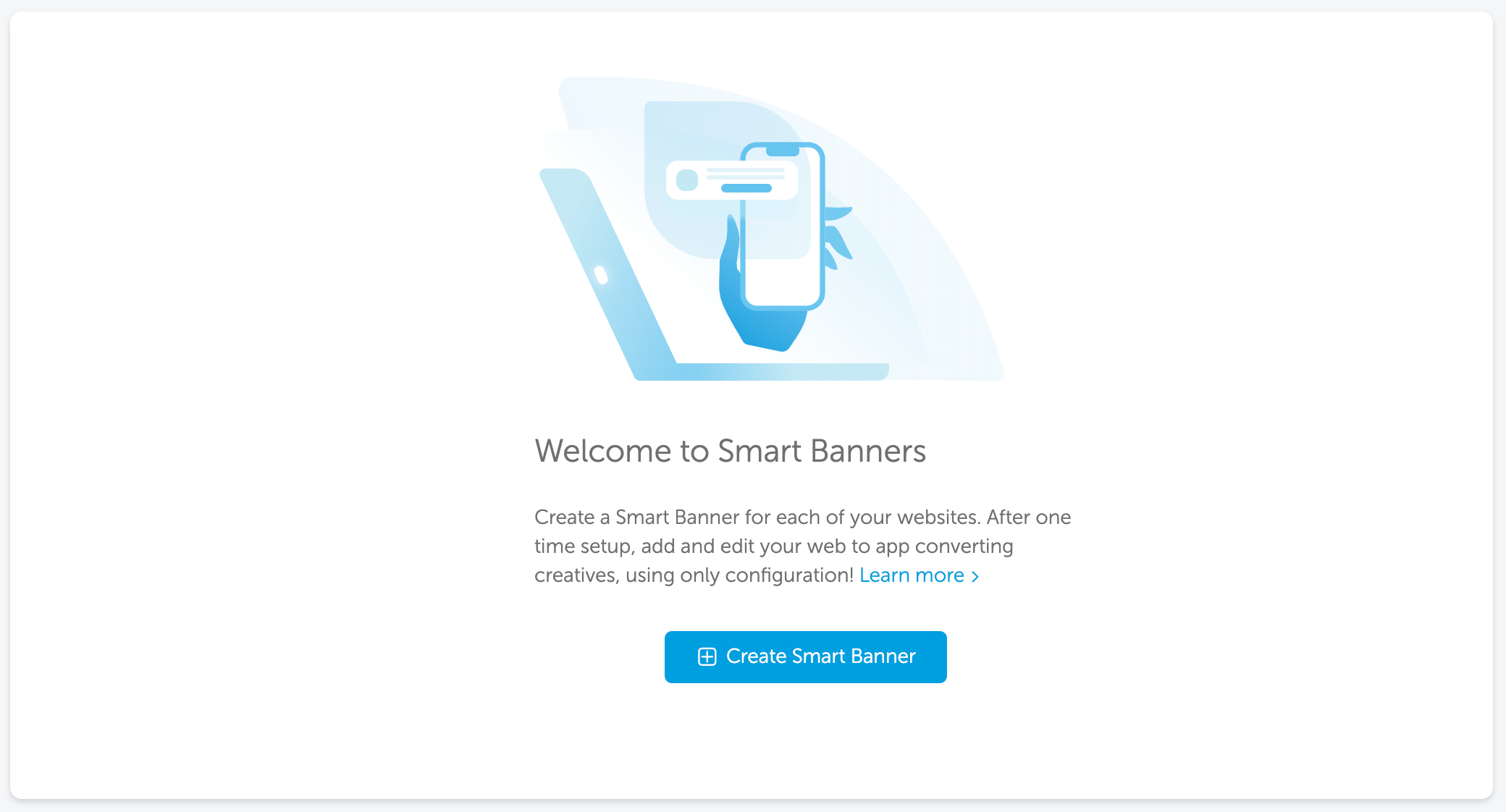 Smart Banners mobile web to app Help Center