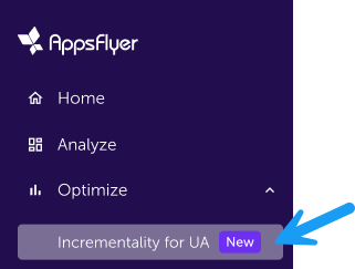 desde Optimizar, haz clic en Incrementality UA.png