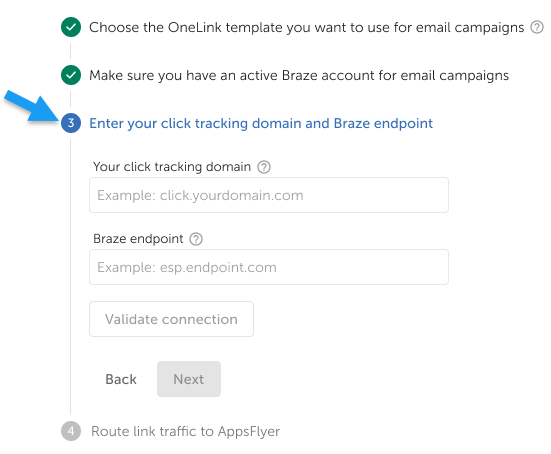 Entering the click-tracking domain and ESP endpoint