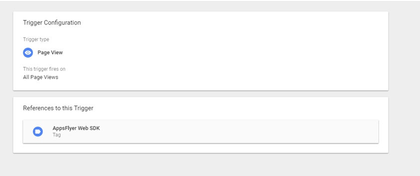 Select the page view trigger created earlier in Google Tag Manager